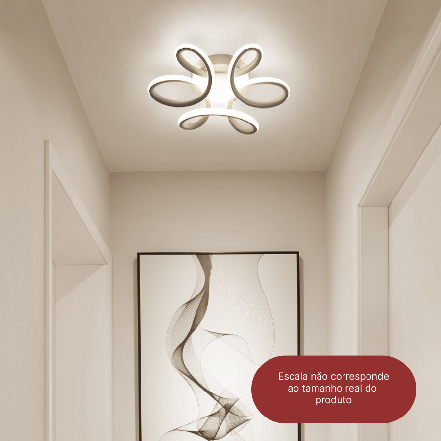 Luminária de Teto Plafon Led Moderna Lustre para Corredor Sala Quarto Alta Qualidade - 2