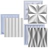 Formas de Gesso 3d Cimento Molde Plástico Abs Placa Parede - 1
