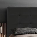 Ver imagem 5 de Cabeceira Luna para Cama Box Solteiro 90 Cm Suede Preto