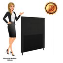 Ver imagem 3 de Cabeceira Luna para Cama Box Solteiro 90 Cm Suede Preto