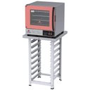 Ver imagem 1 de Kit Forno Elétrico Progás Turbo Fast Oven Rosa 4 Esteiras Prp-004 Plus 220v e Mesa Suporte Forno