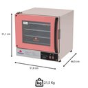 Ver imagem 2 de Kit Forno Elétrico Progás Turbo Fast Oven Rosa 4 Esteiras Prp-004 Plus 220v e Mesa Suporte Forno