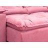 Sofá 4 e 5 Lugares 3,20m Retrátil e Reclinável Alpoim Estofados Athenas:rosa - 5