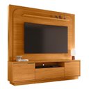 Ver imagem 2 de Estante Home Theater Nilo sem Pés Cinamomo com Cristaleira Moss Cinamomo Off White - Madetec