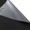 Ver imagem 5 de Cortina Corta Luz 3,00m X 2,30m 100% Blackout Com Voil Preto Para Sala Ou Quarto Varão Simples