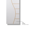 Folha de Porta Madeira Decorada 210x90cm Espessura 3,5cm Cantareira MGM - 11
