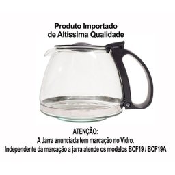 Jarra Importada Cafeteira Britânia Bcf19 Bcf19a Preta - 3