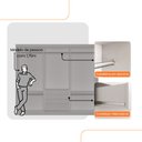 Ver imagem 3 de Guarda Roupa Casal Connor 100 MDF 3 Portas e 4 Gavetas