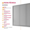 Ver imagem 4 de Guarda Roupa Casal Connor 100 MDF 3 Portas e 4 Gavetas
