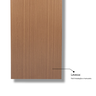 Folha de Porta Madeira Lisa 210x72cm Espessura 3,5cm Melamínica MGM - 9