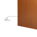 Ver imagem 5 de Folha de Porta Madeira Lisa 210x72cm Espessura 3,5cm Melamínica MGM Marrom/Mogno