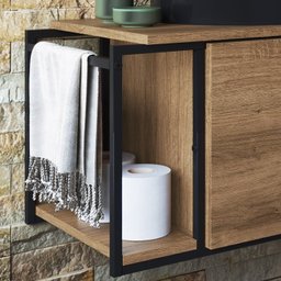 Gabinete Susp e Cuba Marmore Sintetico P1019x941012 Mell Preto Pp - 5