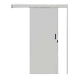 Porta de Correr Madeira 215x90cm Sobrepor Reversível Melamínico MGM - 1