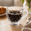 Ver imagem 4 de Jogo 6 Xícaras de Chá Café 200ml Lyor Lile Vidro Cristal Mesa Posta Cafeteria Recepção