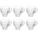 Ver imagem 1 de Jogo 6 Xícaras de Chá Café 200ml Lyor Lile Vidro Cristal Mesa Posta Cafeteria Recepção