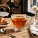 Ver imagem 5 de Jogo 6 Xícaras de Chá Café 200ml Lyor Lile Vidro Cristal Mesa Posta Cafeteria Recepção