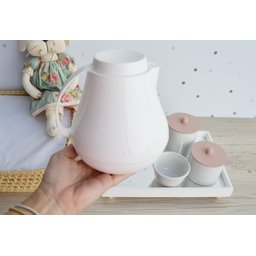 Kit Higiene Porcelana Bebê Meninas Rosê Maternidade Bancada Bebê Térmica - 2