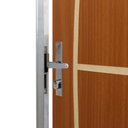 Ver imagem 4 de Kit Porta de Madeira Lisa 212x85cm com Batente de Alumínio 3,6cm Gaúcha Mgma Abertura Esquerda Marrom/Mogno MGM