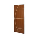 Ver imagem 2 de Kit Porta de Madeira Lisa 212x85cm com Batente de Alumínio 3,6cm Gaúcha Mgma Abertura Esquerda Marrom/Mogno MGM