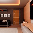 Ver imagem 5 de Kit Porta de Madeira Lisa 212x85cm com Batente de Alumínio 3,6cm Gaúcha Mgma Abertura Esquerda