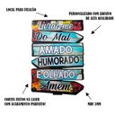 Ver imagem 2 de Placa Decorativa de Parede em Madeira - Livrai me do Mal - Amém