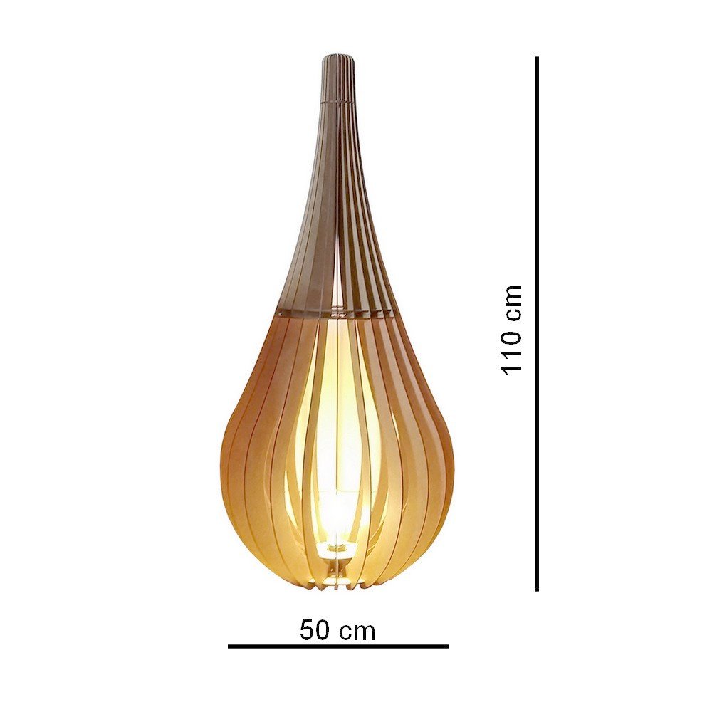 Luminária de Chão Capadócia mod. Gota MadeiraMadeira