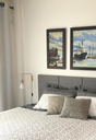 Ver imagem 2 de Cabeceira Estofada Queen 6 Blocos Não É Segredo Linho Cinza 160x60