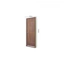 Ver imagem 3 de Kit Porta de Madeira Decorada 212x85cm com Batente de Alumínio 3,6cm Gaúcha MGM Abertura Esquerda Marrom/Carvalho Quebec