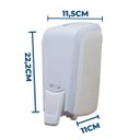 Ver imagem 2 de Kit Dispenser Saboneteira Mini Espuma Branco/cristal + Sabonete Liquido Espuma 400ml Elisa Plus - Er