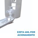 Ver imagem 4 de Kit Dispenser Saboneteira Mini Espuma Branco/cristal + Sabonete Liquido Espuma 400ml Elisa Plus - Er