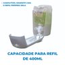 Kit Dispenser Saboneteira Mini Espuma Branco/cristal + Sabonete Liquido Espuma 400ml Elisa Plus - Er - 5
