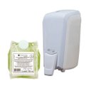 Ver imagem 1 de Kit Dispenser Saboneteira Mini Espuma Branco/cristal + Sabonete Liquido Espuma 400ml Elisa Plus - Er