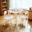 Ver imagem 1 de Jogo Mesa Cadeira Colorê Infantil Mdf Robusto Premium:branco
