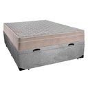 Ver imagem 6 de Cama Box Baú Casal Suede + Colchão Sereneprime Molas Ensacadas 138x188x69 Cinza