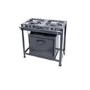 Ver imagem 1 de Fogão Industrial 2 Bocas com Forno 2QDG 40x40cm Tron