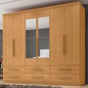 Ver imagem 2 de Guarda Roupa Casal 6 Portas com Espelho Mari 230 cm Cinamomo Zanz