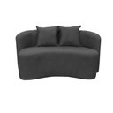 Ver imagem 3 de Sofá Decorativo Montreal 150cm Orgânico Suede Cinza