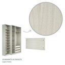Ver imagem 2 de Guarda Roupa, 3 Gavetas, Sapateira E Cabeceira Casal Crema