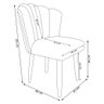 Kit 4 Cadeiras para Mesa de Jantar Flor - Balaqui Decor Cor:bege - 5