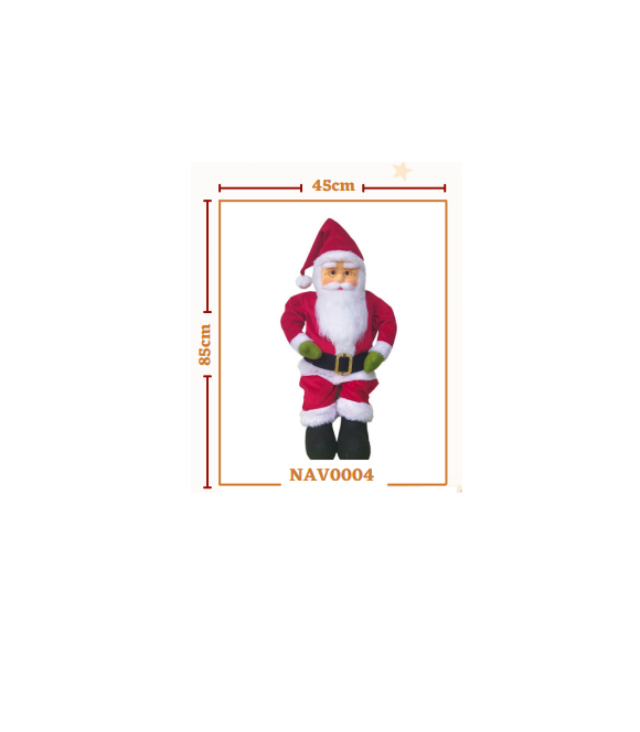 BONECO DE PAPAI NOEL 85CM