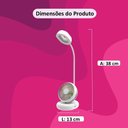 Ver imagem 7 de Luminaria Ventilador Flexivel Ajustavel Led 2 em 1 Abajur de Mesa Sem Fio USB Regulavel 3