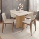 Ver imagem 2 de Mesa para Sala de Jantar Paris 90cm 4 Lugares Tampo MDP Casa D