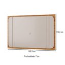 Ver imagem 3 de Painel para Tv até 75 Polegadas Ares Mel/off White - Viero Móveis