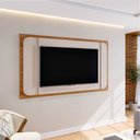 Ver imagem 1 de Painel para Tv até 75 Polegadas Ares Mel/off White - Viero Móveis