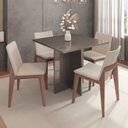 Ver imagem 2 de Mesa para Sala de Jantar Paris 90cm 4 Lugares Tampo MDP Casa D