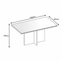 Ver imagem 3 de Mesa para Sala de Jantar Paris 120cm 4 Lugares Tampo MDP Casa D