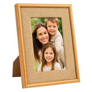 Porta Retrato 10x15 de Mesa Madeira Decorativo Linho:10x15