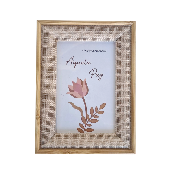 Porta Retrato 10x15 de Mesa Madeira Decorativo Linho:10x15 - 2