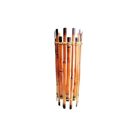 Arandela Artesanal de Bambu 45cm com Lâmpada 3w