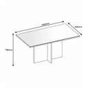 Ver imagem 3 de Mesa Para Sala de Jantar Paris 160cm 6 Lugares Tampo MDP Casa D